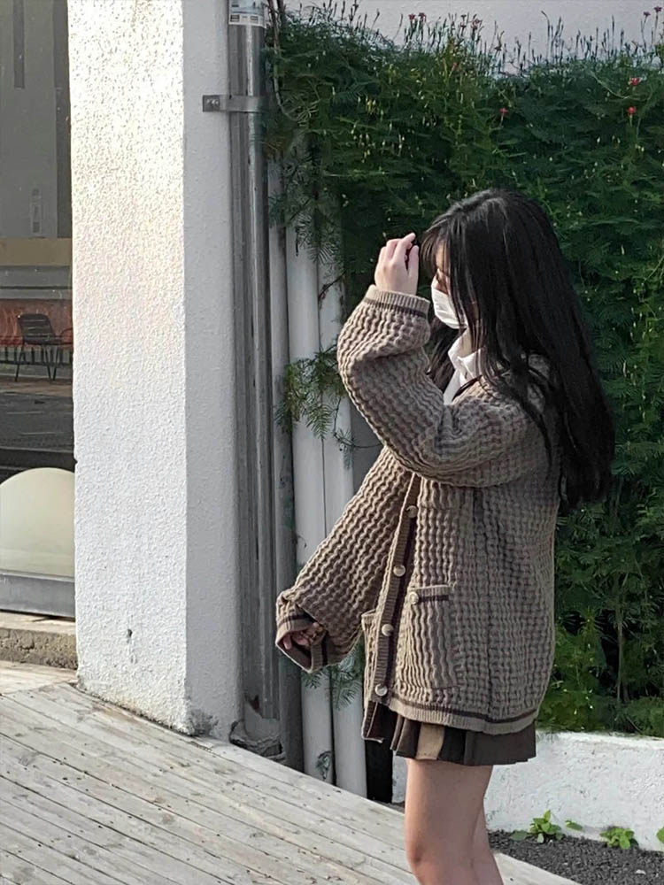 AUTUMN AND WINTER COLLEGE COOL SALT FRIED STREET FOREIGN KNITTED SWEATER SKIRT TWO-PIECE SET 2021 NEW WOMEN