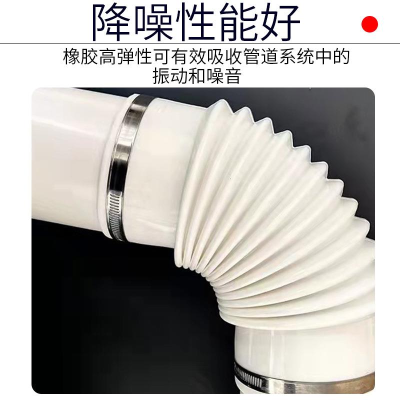 橡胶波纹管桥梁高架桥管道排水管PVC管硅胶伸缩管接头橡胶软连接