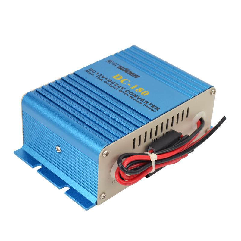 车用12V转24V电源转换器直流车载12V升24V升压器大功率升压模块