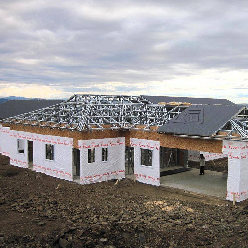 轻钢集成别墅屋尖顶露营房移动板房太空舱民宿房玻璃房阳光房子