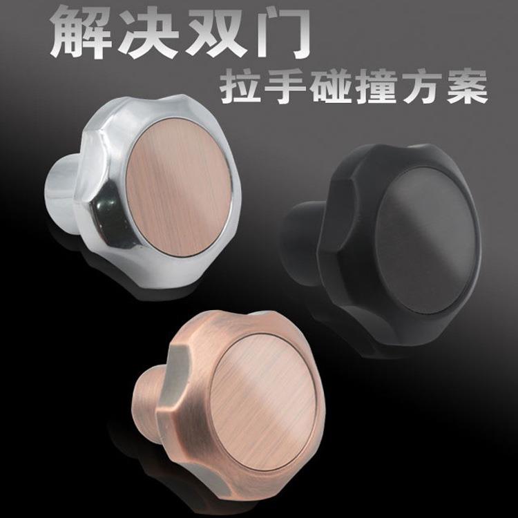 定制补洞堵门洞盖猫眼门锁不锈钢短把拉手柄防盗门堵孔器五金配件