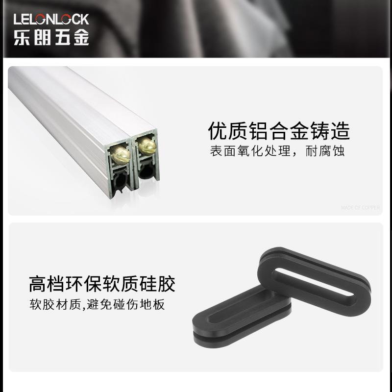 铝合金U形自动升降门底密封条门缝隔音条酒店门底密封防尘器