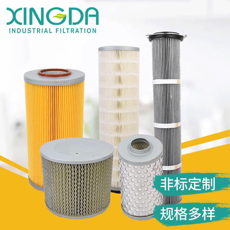 工业系统集尘机滤芯系统集尘箱除尘滤芯粉尘除尘器滤筒型号多种