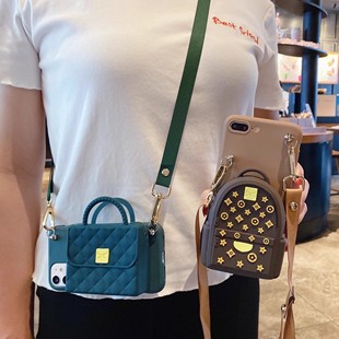 s9s7挂绳x 网红卡包卡包适用vivos手机壳s18pro零钱包s17t s15斜挎背带s12 y100全包头y52s手机保护套 s16