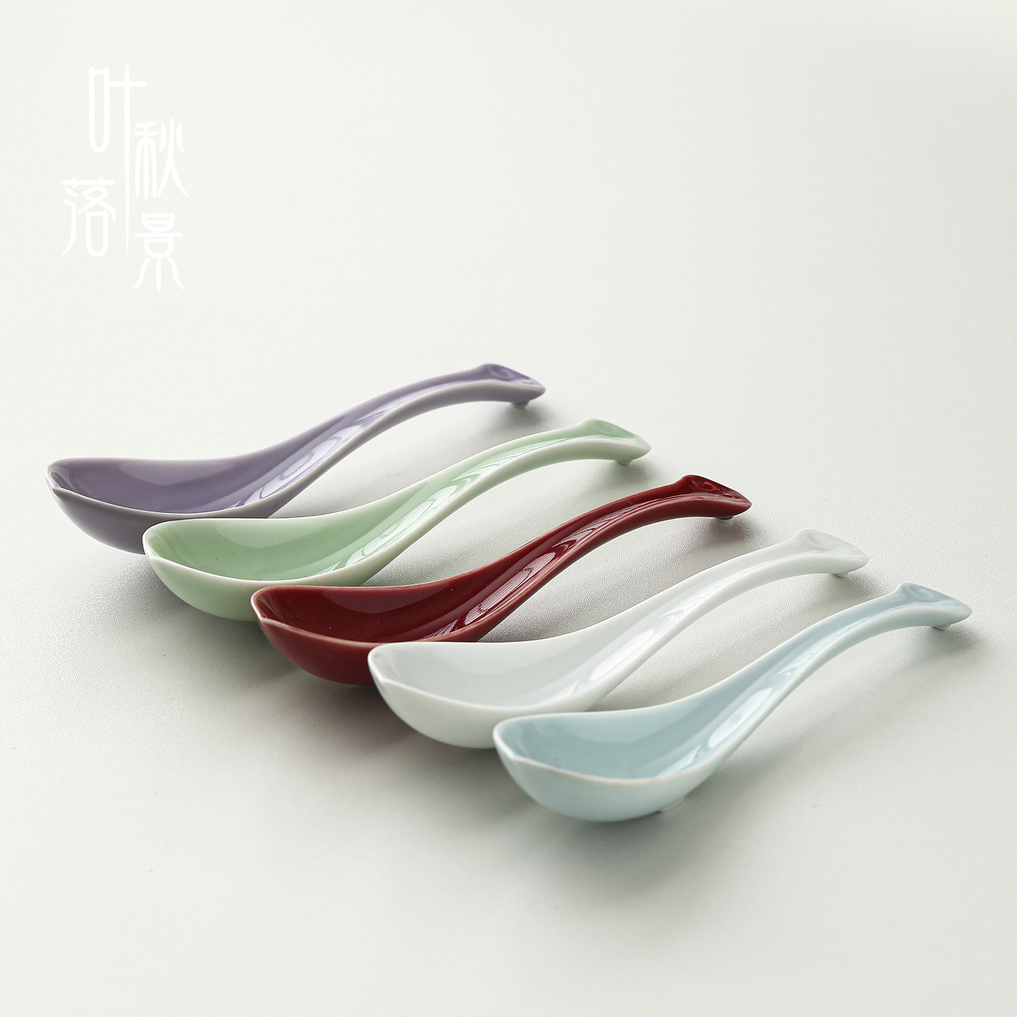 陶瓷勺子高颜值小汤勺家用精致吃饭喝汤调羹汤匙中式餐厅酒店饭店