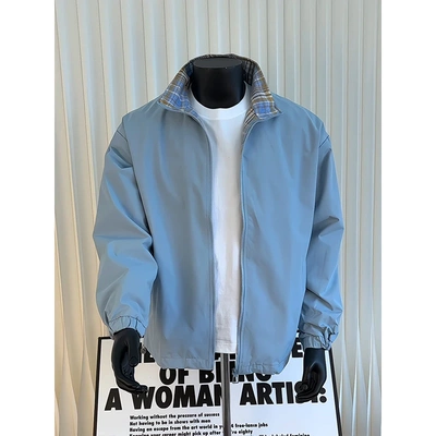 fitcheck格子拼接夹克男女款春秋