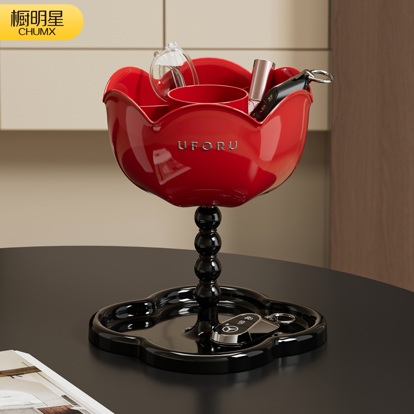 桌面玄关收纳盒客厅入户创意摆件