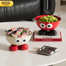 零食盘水果盘客厅茶几家用2025新款 可爱新家乔迁果篮糖果坚果摆放