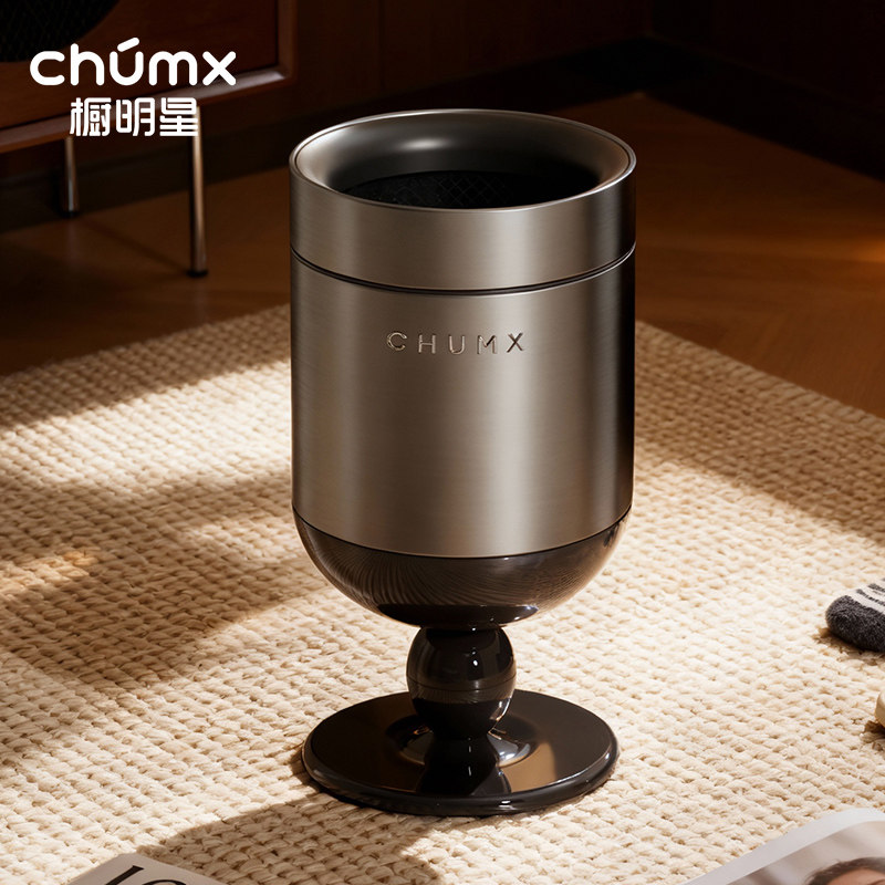 垃圾桶家用2025新款客厅高脚酒杯无盖大容量高颜值轻奢高档不锈钢,家庭/个人清洁工具,垃圾桶,淘宝优惠券,粉丝福利购,淘宝优惠卷