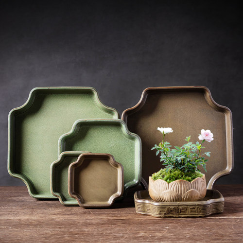 复古花托盆栽底座花卉盆垫底盘