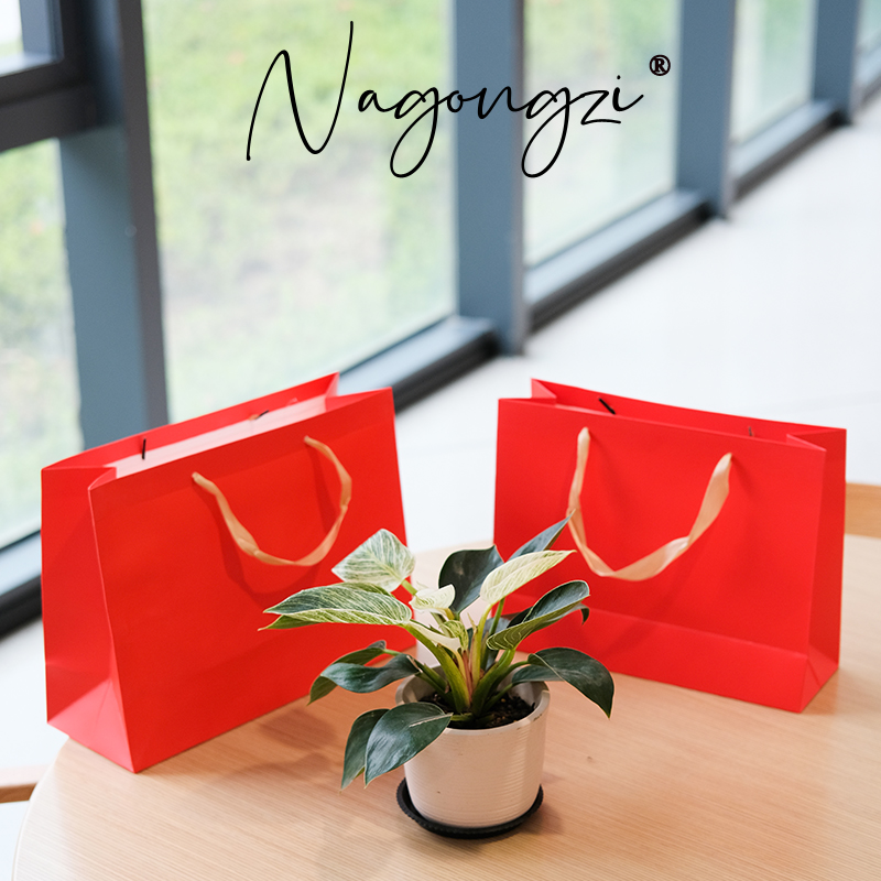 红色手提袋喜庆纸袋喜糖袋
