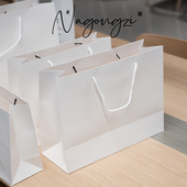 包装 袋子礼品袋定制大衣厚手提袋印logo彩色手拎袋批发衣服纸袋子