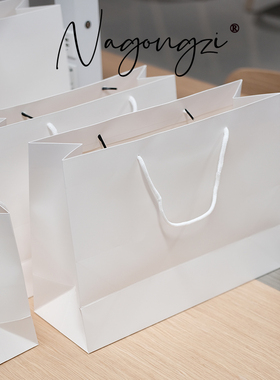 包装袋子礼品袋定制大衣厚手提袋印logo彩色手拎袋批发衣服纸袋子