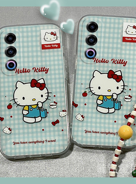 新款可爱格子HelloKitty适用魅族21Note手机壳20pro透明的18硅胶21infinity无界版16thPlus/17网红21女16/x/s