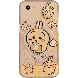 新款可爱背包兔子适用OPPOA59手机壳A57/A58情侣A58x透明A56硅胶套A55带支架ins风A53卡通A52防摔A36夏天A57t