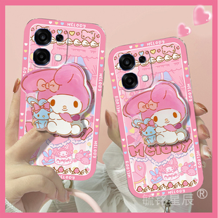 适用oppoA6手机壳Max新款a5pro美乐蒂a3可爱a2粉色a1活力版a3x透明a2m硅胶a3i带支架的plus腕带i高级感保护套