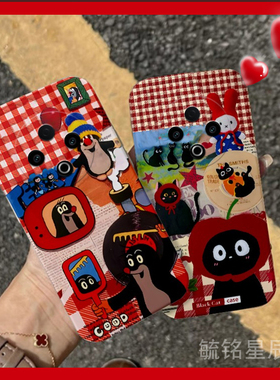 适用vivoy500手机壳y300pro/y200gt新款y100i可爱y100+/c/t猫咪y97十y93s卡通y85鼬鼠y83红色y81s透明y79硅胶