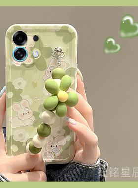 适用oppok13turbo手机壳k11新款k12s绿色k12花朵k12x兔子k10pro可爱k10x情侣k9s手腕带k7x链条k3硅胶透明的k5