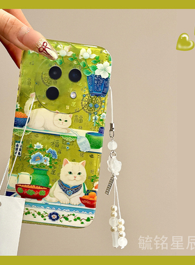 适用oppoa5pro手机壳a3绿色a2可爱a1活力版a3x小猫a2m吊坠a3i/plus硅胶套a1i小清新a1s超好看x网红爆款保护套