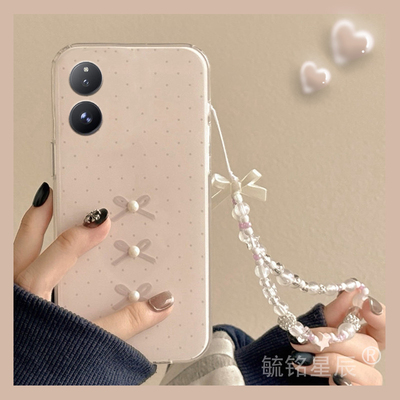 适用小米mixfold4手机壳flip2翻盖mixflip折叠屏mixfold2新款mixfold3波点折叠款蝴蝶结立体带挂绳少女心全包