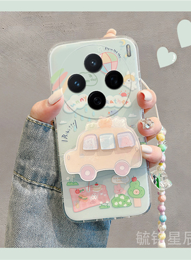 适用vivox200手机壳y300新款x100卡通x60动物x21a带支架的s19兔子s12挂绳y200i手腕带y37防摔y32透明硅胶套女