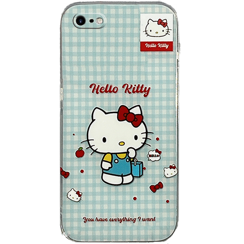 新款可爱格子HelloKitt手机保护套/壳