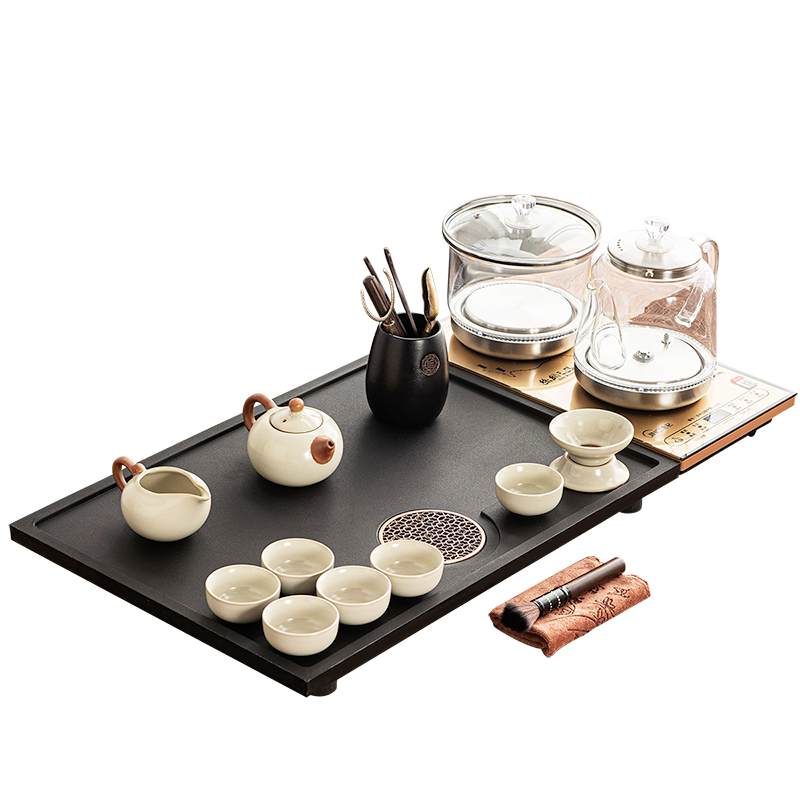 雅辭坊2025新款茶具套裝全自動一體小茶臺分離上水燒水壺家用茶盤
