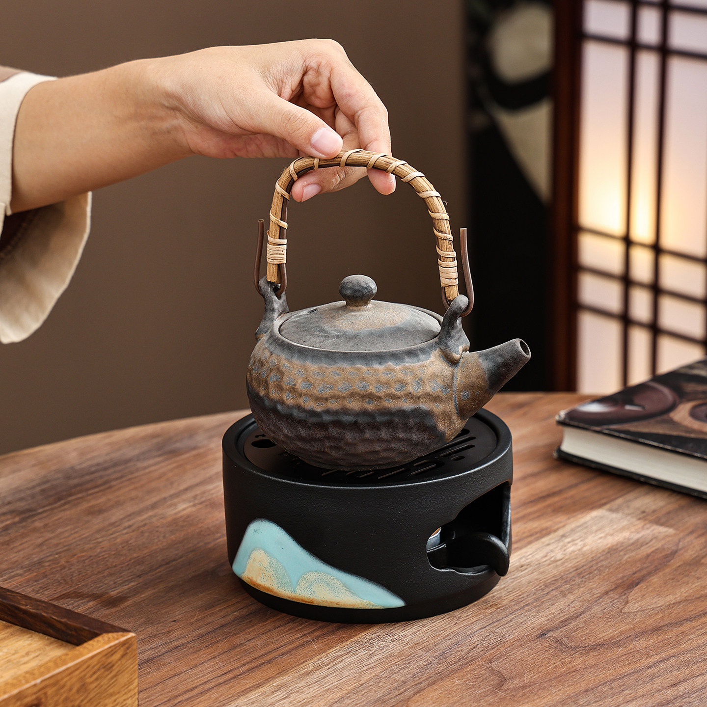 日式烛火温茶炉花茶壶蜡烛加热底座大号远山速热片保温暖茶煮茶炉,餐饮具,茶道/零配,淘宝优惠券,粉丝福利购,淘宝优惠卷