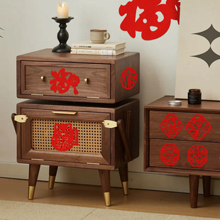 2026马年装饰品贴纸植绒过年窗花门贴春节新年幼儿园元旦教室布置