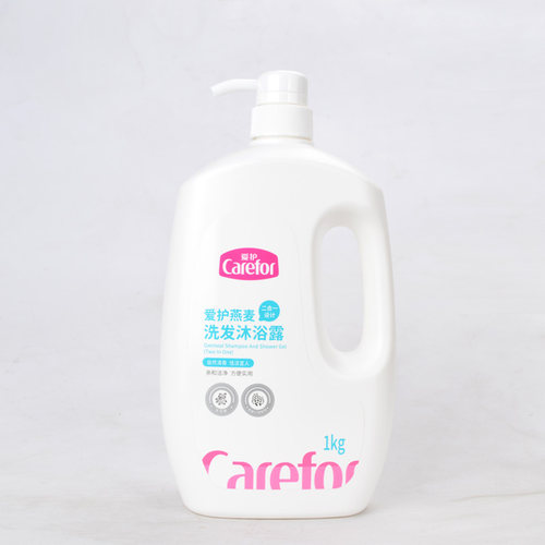 爱护洗发沐浴露二合一1L沐浴乳洗发水家庭适用洗发露沐浴露