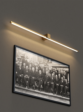 苏夫人大尺寸壁画灯LED长条简约现代镜前过道背景墙设计师床头灯