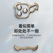 铝合金异形金属壳适用17pro无边框16苹果15promax手机壳带镜头膜全包护角防摔角垫14pro极简男13裸机12手机套