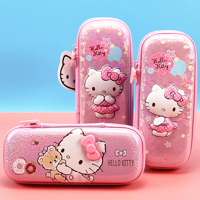 hellokitty文具盒女小学生可爱卡通kt儿童学习用品幼儿园笔袋少女心