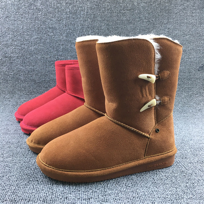 冬季皮毛一体保暖棉鞋女士雪地靴
