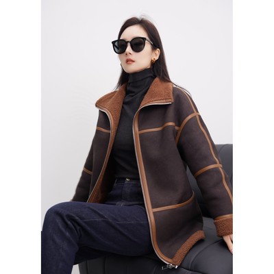 皮草外套外套皮毛一体