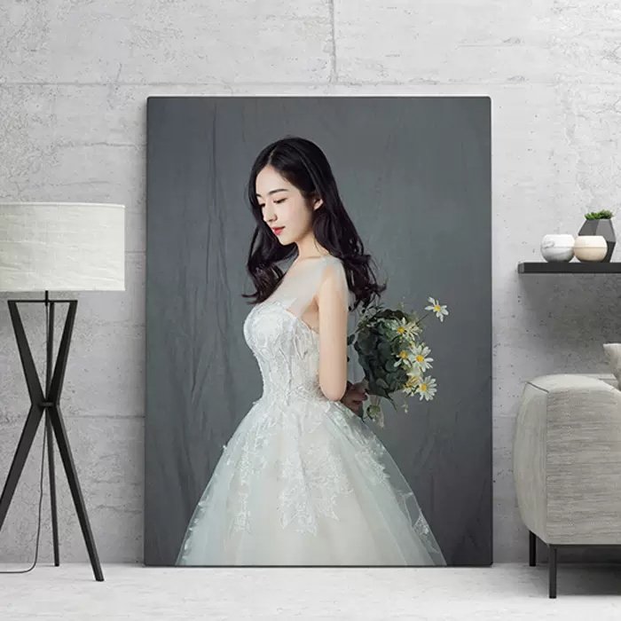 无框装饰画定制油画布打印高清无边框画芯挂画动漫海报来图定做