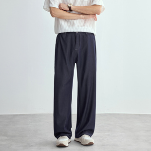 【新都市主义】零压直筒仿牛仔休闲裤男夏季薄款抗皱弹力透气长裤