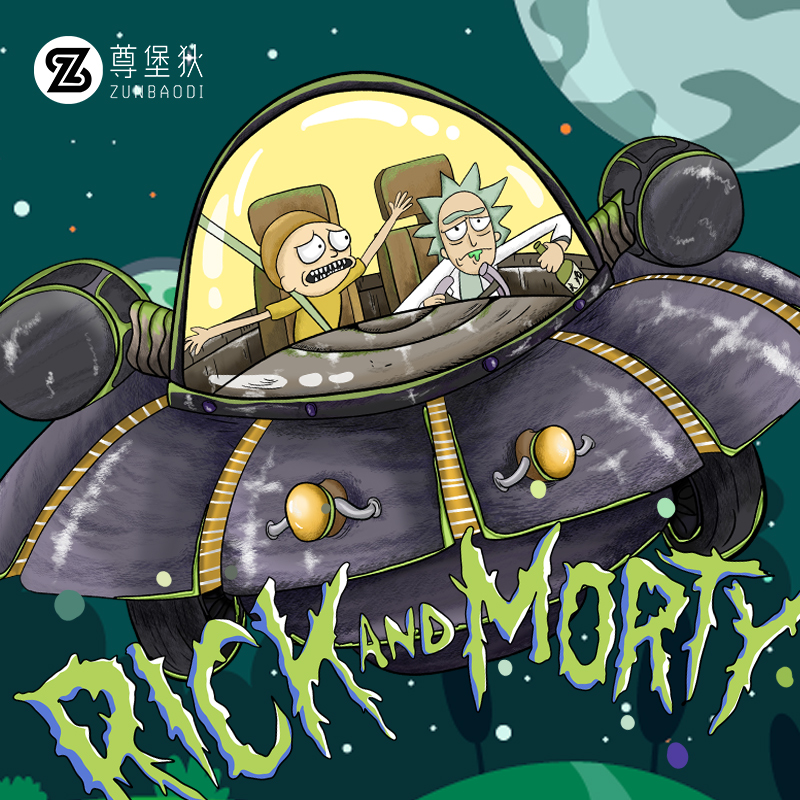 瑞克与和莫蒂t恤rick and morty短袖周边怪味上衣体桖ins潮情侣装-封面