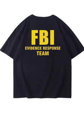 fbi美国联邦调查局特工电影短袖