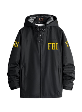 FBI美国联邦调查局f标志同款衣服