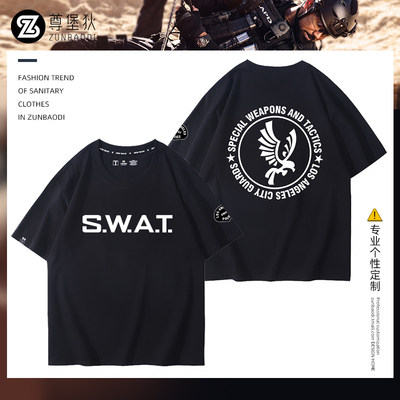 swat特殊武器与战术部队标志T恤