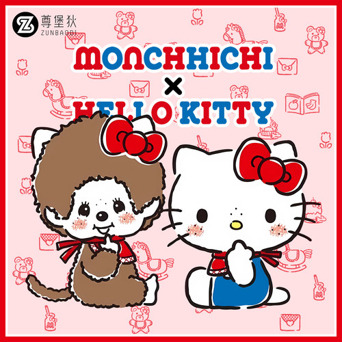 蒙奇奇联名hellokitty短袖