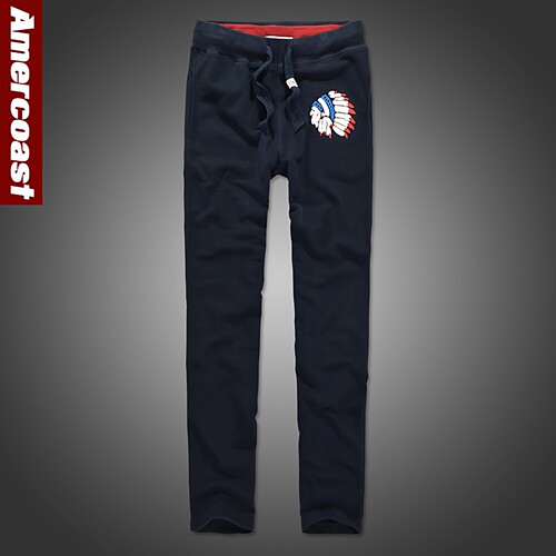 af男卫裤纯棉束脚薄款大码直筒裤