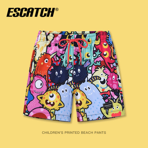 escatch儿童沙滩泳裤速干