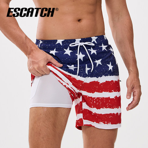 ESCATCH沙滩泳裤防尴尬可下水