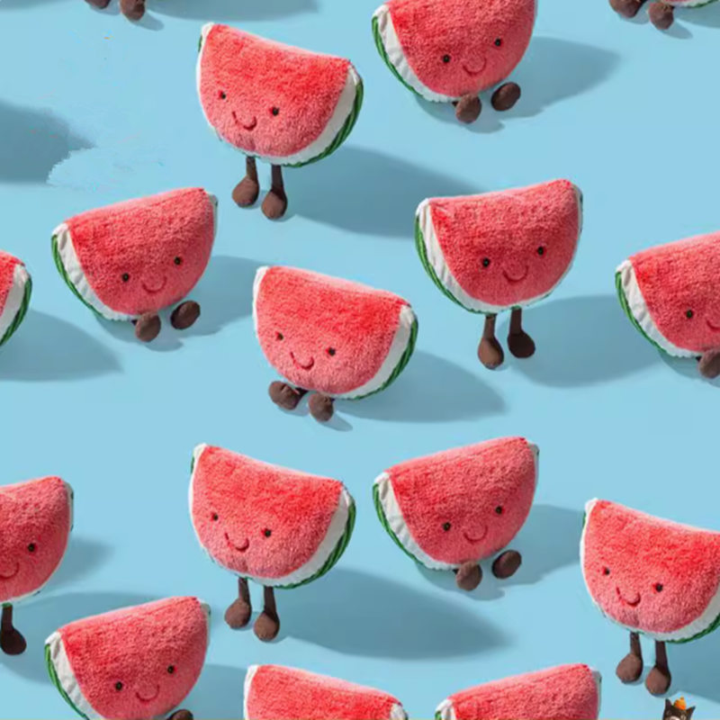 英国趣味西瓜毛绒玩具可爱布娃娃