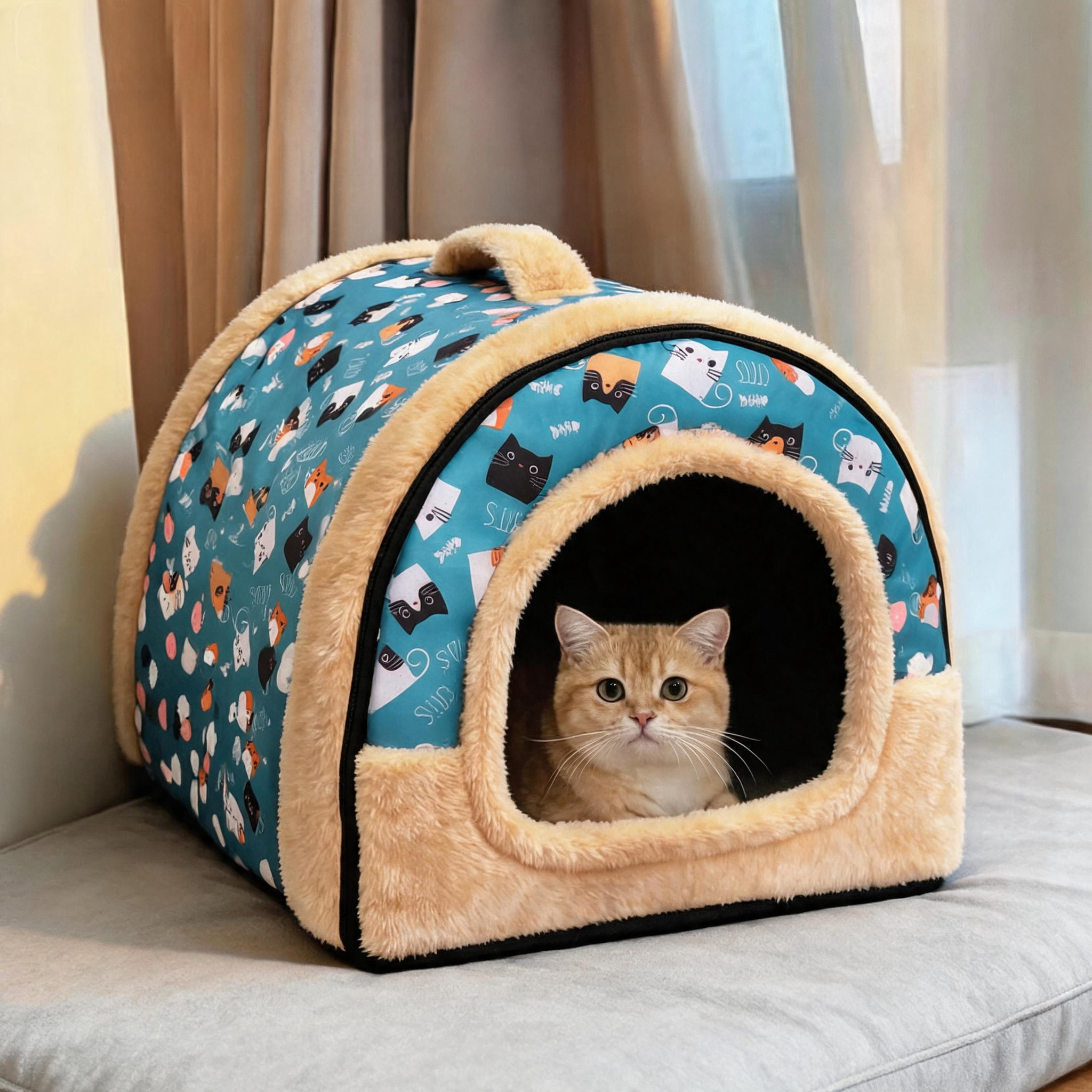 猫窝秋冬保暖封闭式安全感猫屋