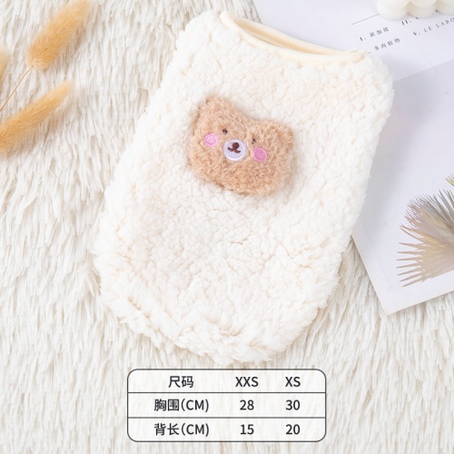 Puppy milk dog milk cat small vest tea cup dog home clothing Teddy bebi dog clothes autumn and winter keep warm