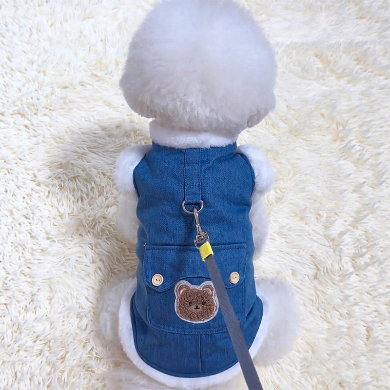 狗狗衣服秋冬季保暖可牵引防掉毛