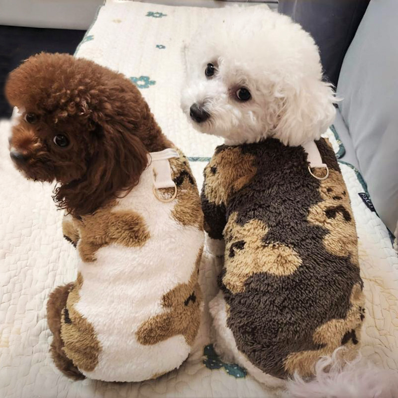 狗狗衣服冬季加绒保暖可牵引马甲